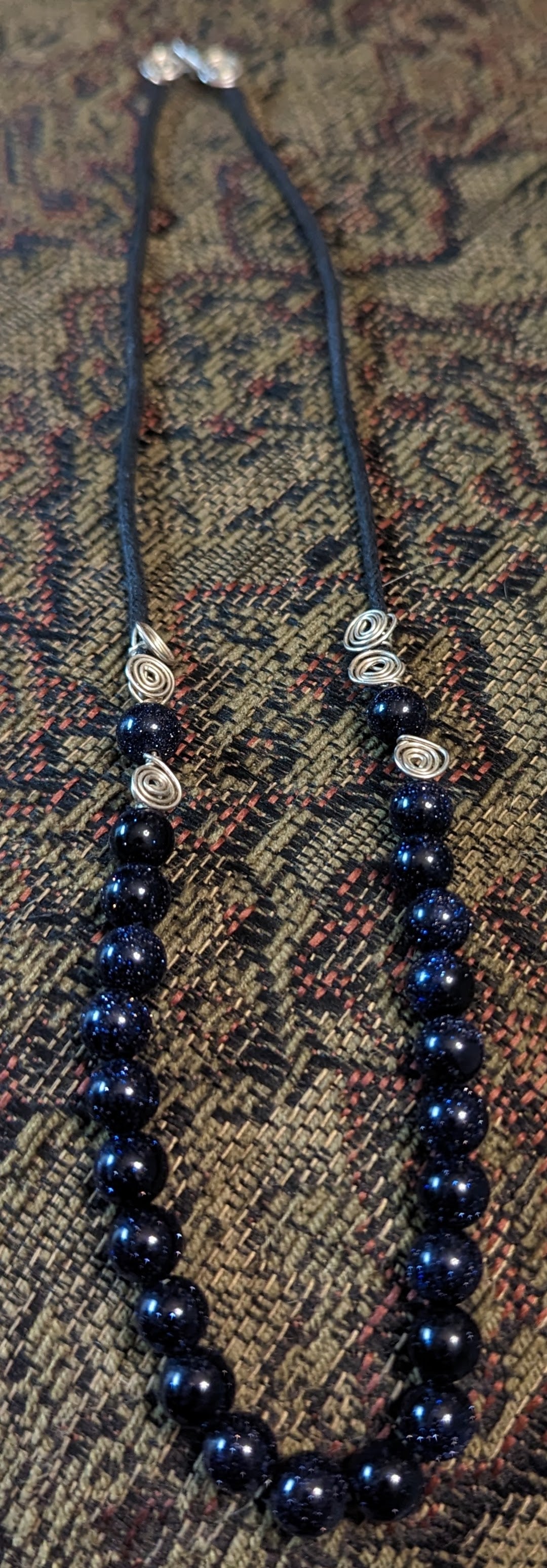 Blue Goldstone Necklace