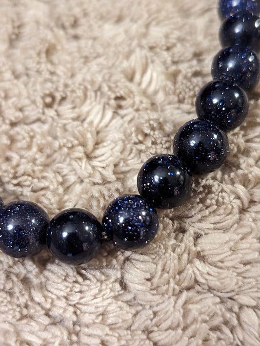 Blue Goldstone Necklace